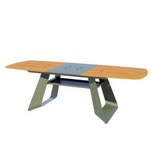 Lion Design Morphx New Dining Table and Chair Set Patio <strong>Garden</strong> Outdoor <strong>Furniture</strong> Set <strong>Reclining</strong> Table All Aluminum <strong>Furniture</strong> - Product Image 3