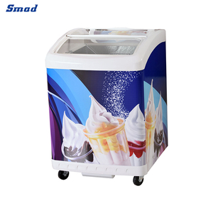 Congelador Comercial con Puerta de Vidrio Smad 156l, Congelador Vertical para Exhibición de Hielo, Modelo Dsh-156c - Product Image 3
