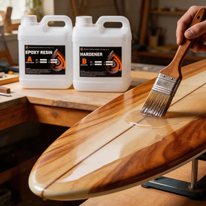 Nhựa Epoxy không gợn sóng, bóng như gương dùng cho lớp phủ ván lướt sóng - Nhựa Epoxy AB 2:1 dễ sử dụng, độ bóng cao, bền lâu - Product Image 1
