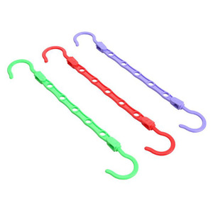 Cintre magique en plastique coupe-vent à cinq trous, séchoir multifonctionnel portable pour vêtements et pantalons, couleur aléatoire - Product Image 4