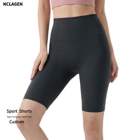 NCLAGEN Short de yoga taille haute pour femme, respirant, séchage rapide, effet ventre plat, compression, sans ligne T, rehaussement des hanches, style cycliste