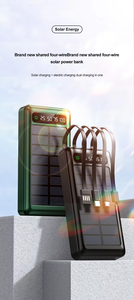 Banque d'alimentation solaire à charge rapide de grande capacité de haute qualité 20000mAh pour les voyages de camping en plein air et l'utilisation du téléphone portable - Product Image 2