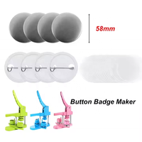 Offre Spéciale bricolage 58mm en plastique bouton rond fabricant Machine manuel broche Badge presse Machine Kit