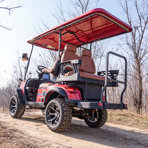 Voiture de <span class=keywords><strong>golf</strong></span> électrique <span class=keywords><strong>4</strong></span> places avec sièges en cuir souple, confortable pour de longues balades - Product Image 6