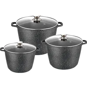 Hot Sell Die Casting 6 Piece Big Size Casserole Set Kitchen Ware Cookware Set Pots