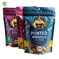 Sacs en plastique refermables avec impression personnalisée, emballage alimentaire, doypack, pochette autoportante, fermeture éclair, sac en mylar avec logo