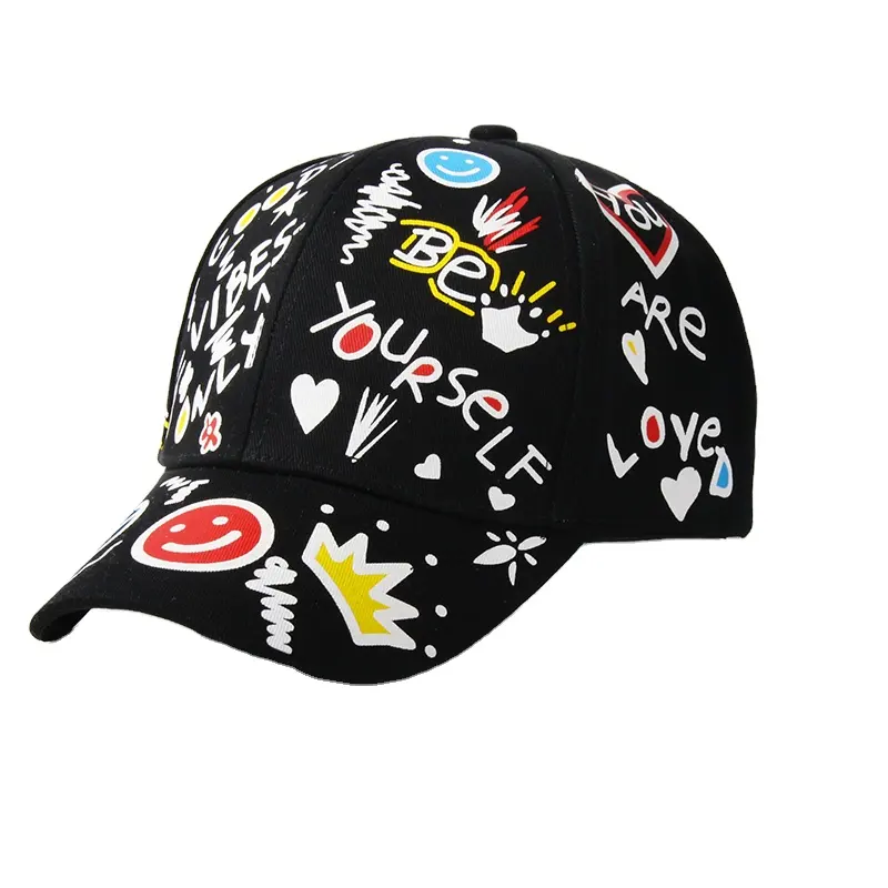 Amazon Wholesale OEM Custom Fitted Golf Hats Baseball Caps 6 panel for kid and child High Quality