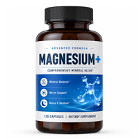 Capsules de mélange minéral de magnésium à formule avancée de qualité supérieure pour adultes soucieux de leur nutrition quotidienne