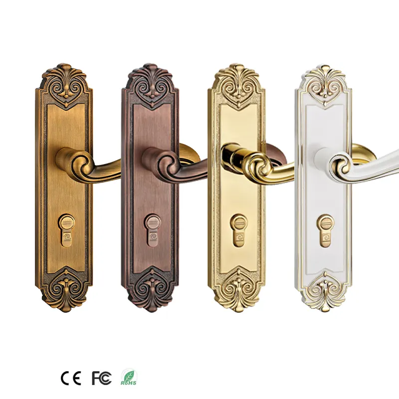 Modern design high security anti-thief handle interior door lock cylinder with key
