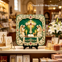 Targa Personalizzata in Resina per Adorazione Eucaristica, Angeli 3D, Croce, Calice, Arte Religiosa Cattolica, Regalo da Fabbrica