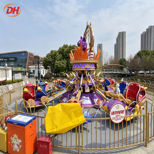 Manège d'attraction pour enfants, modèle 'Elf Academy', voiture volante à commande automatique, en fibre de verre, en forme d'avion, pour espace public extérieur commercial - Product Image 1