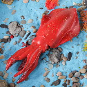 Modèles d'animaux marins de simulation cognitive yxs, dauphin à épines en caoutchouc souple pour enfants, raie manta, étoile de mer, crabe, nautilus - Product Image 3