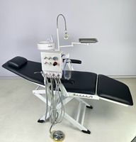 Fauteuil dentaire mobile pliable économique C011 C016L, unité dentaire portable avec tabouret en option, cadre en acier inoxydable pour clinique et urgences