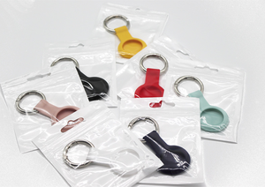 Étui de protection anti-perte en silicone souple pour traceur <span class=keywords><strong>GPS</strong></span> d'animaux de compagnie avec crochets porte-clés, compatible avec les AirTags d'Apple, adapté aux enfants - Product Image 6