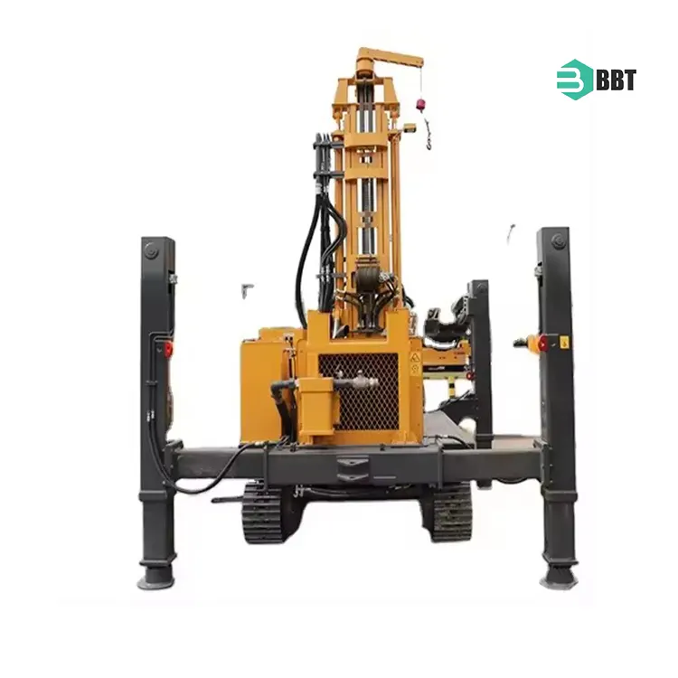 Mobile Hydraulic Borehole Water Well Rotary Crawler Drilling Rig Equipment Mine Drilling Rig For Sale