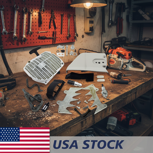 Flangia Candela NGK, Deflettore Aria, Coperchio Pignone Catena Rinforzato, Avviamento a Strappo, Paracolpi, Regolatore Catena, Accessori Utensili Carburante - Product Image 3