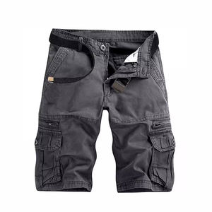 شورتات للركض من الدنيم الأسود في جيوب البضائع شورتات كاجوال صيفية مقاس كبير منسوجة بجودة عالية حسب الطلب - Product Image 4