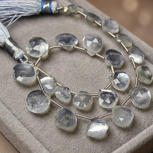Genuine 100% Natural White Moonstone Heart Drop High Quality Loose Gemstone All Sizes Available Best Price <b>Stone</b> <b>Beads</b> - Product Image 4
