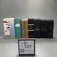 Capuchons d'emballage transparents vides de 125ml 250ml avec logo personnalisé Bouteilles d'aromathérapie en verre de luxe pour diffuseur d'arôme et roseau avec boîte pour la décoration intérieure