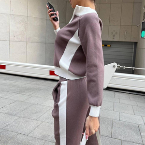 Ensemble de survêtement personnalisé pour hommes, pull à fermeture éclair sur le côté, sweats à capuche lourds, survêtements évasés, ensembles de pantalons de survêtement unisexes/ - Product Image 1