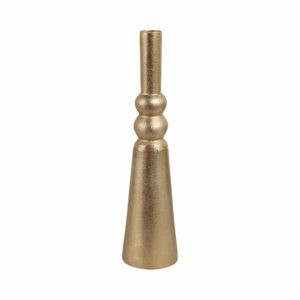 Vaso in metallo affusolato astratto, moderno vaso decorativo per fiori, per soggiorno, camera da letto, decorazioni per la casa - Product Image 1