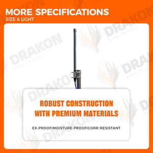 Длинный диапазон с высоким коэффициентом усиления 14dBi однодиапазонный водонепроницаемый крепежный N-J разъем 100 Вт всенаправленная базовая станция для улицы - Product Image 4