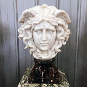 Tallado a mano Diseños clásicos Piedra blanca Figura <span class=keywords><strong>de</strong></span> mármol Velado Señora <span class=keywords><strong>Mujer</strong></span> Busto Estatua <span class=keywords><strong>Escultura</strong></span> - Product Image 6