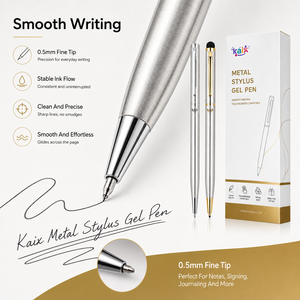 Bolígrafo de Gel Metálico KAIX con Punta Fina de 0.5mm, Compatible con Pantallas Táctiles, <span class=keywords><strong>para</strong></span> Escritura en Oficina - Product Image 3