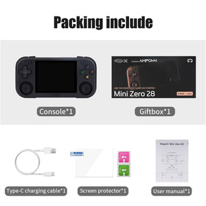 Console de jeu portable <span class=keywords><strong>MINI</strong></span> ZERO 28 avec système Android 64 bits, écran IPS de 2,8 pouces 640*480, WIFI sans fil, jeu en ligne, <span class=keywords><strong>PSP</strong></span> N64 <span class=keywords><strong>Mini</strong></span> Portable - Product Image 2