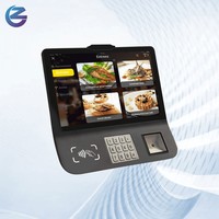 Tablette POS Android 14 Z101 avec NFC, imprimante thermique de reçus et support mural/de bureau pour comptoirs de restauration