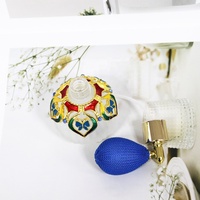 50ml breveté métal papillon parfum atomiseur pompe pulvérisation huile citrouille verre gaz sac Air Ball Attar bouteille rechargeable cadeau #59805