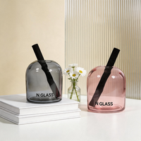 Luxuriöse 350ml Anpassbare Kapazität Lufterfrischer Reed-Diffusor-Flasche Mattiertes Farbglas Siebdruck Aromatherapie