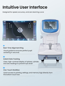 Réfractomètre automatique Aist Optics FA-9500K avec écran tactile de 7 pouces et mesure de la courbure corneale - Product Image 5