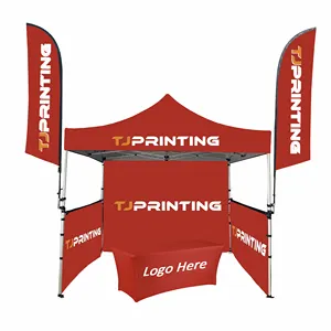 نقل صبغ التسامي الطباعة 10X10 مخصصة الصلب مظلة خيمة الإعلان المنبثقة الخيام للعرض التجاري الأحداث في الهواء الطلق