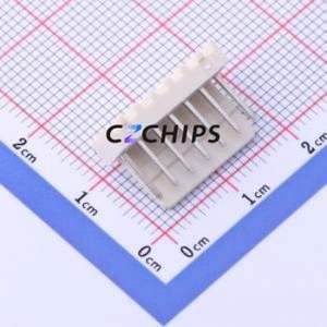 HC-2510-7AW Wire-to-Board Pin Header Bent Lead Through Hole,P=2.54mm Connector 1x7P 2.54mm Right Angle Insert 7P - Product Image 1