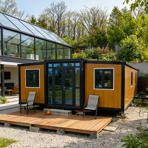 Maison conteneur extensible de luxe à 3 chambres, 40 pieds, préfabriquée, moderne, modulaire, norme européenne CE, avec matériaux ignifuges, Europe - Product Image 3