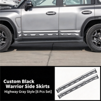 Protection latérale anti-rayures pour portières de voiture Jetour Travelers T2 Black Samurai, modification de couleur, protection 57 places