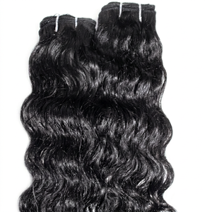 Extensiones de Cabello Humano Rizado Indio Remy 100% Virgen, Doble Trama a Máquina, Todos los Colores Disponibles, Logotipo Personalizable, Accesorio de Tejido - Product Image 1