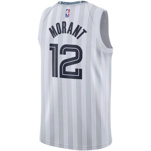 Memphis Grizzlies Ja Morant Youth White City Edition Swingman Jersey Vêtements de basket-ball pour garçons qui évacuent l'humidité - Product Image 3