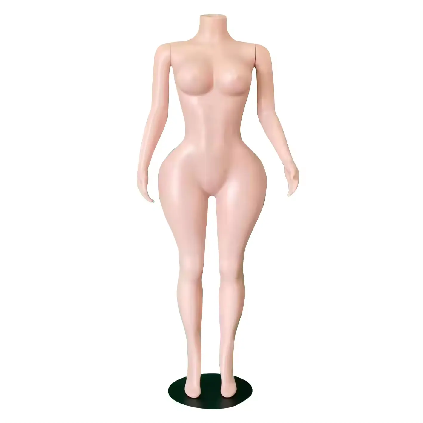 매력적인 BBL 풀 사이즈 브라질 큰 가슴 엉덩이 manikin 섹시한 소녀 수영복 비키니 팬티 여성 비치웨어 머리없는 마네킹