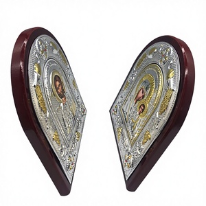 Icone Religiose in Metallo Stampate UV, Souvenir Artigianali della Vergine Maria, Decorazione da Parete per la Casa - Product Image 3