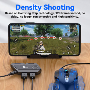Convertitore Tastiera e <span class=keywords><strong>Mouse</strong></span> per Giochi di Tiro, Adattatore con Retroilluminazione LED, Gamepad Cablato per PUBG - Product Image 3
