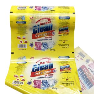 Tùy chỉnh in phân hủy sinh học giặt chất tẩy rửa bao bì túi nhiệt con dấu trở lại thân thiện với môi cuộn phim nhựa cho bột gói - Product Image 6