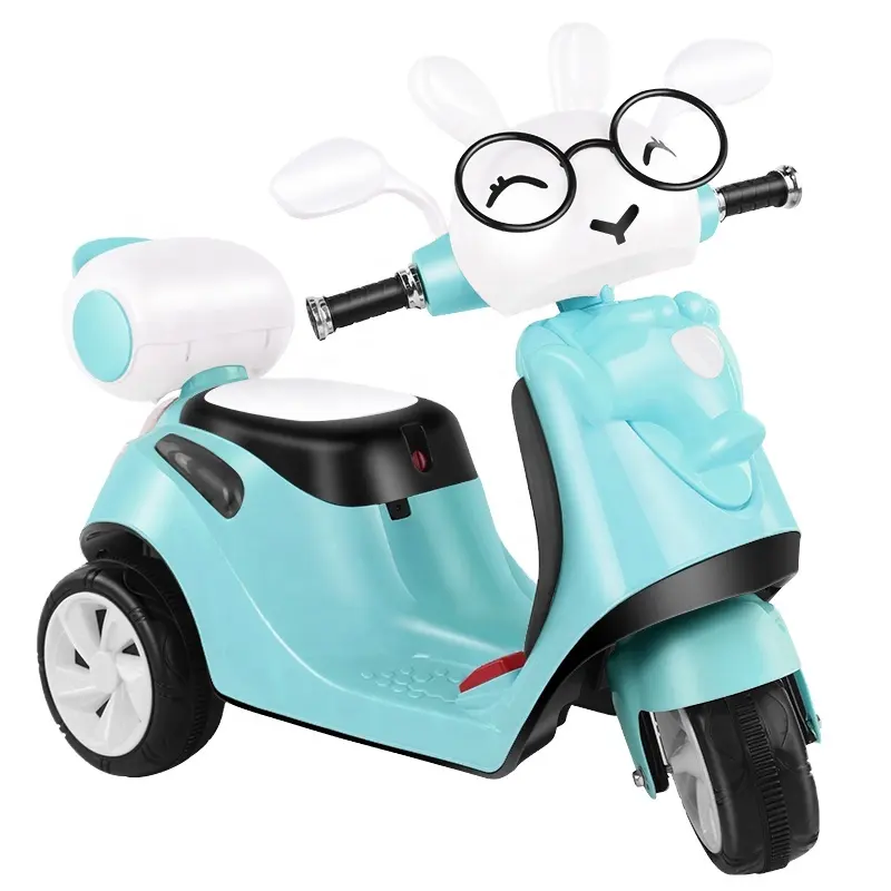 Batterie de dessin animé adorable pour bébés, voiture pour enfants, moto