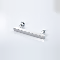 Poignée de douche carrée en acier inoxydable résistant à la corrosion et alliage de zinc, facile à nettoyer