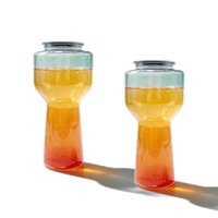 Gobelets en plastique transparents en gros de 330 ml vides avec logo, gobelets en PET jetables avec scellant pour boissons gazeuses avec couvercles faciles à ouvrir