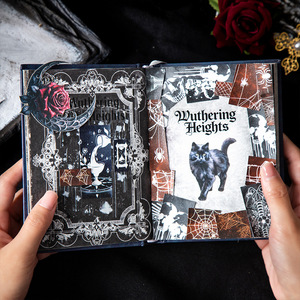 1 rollo <span class=keywords><strong>de</strong></span> cinta adhesiva <span class=keywords><strong>de</strong></span> la serie Night Dawn, suministros <span class=keywords><strong>para</strong></span> planificador con temática gótica retro - Product Image 4