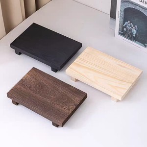 Wooden <b>Display</b> Tray Rectangular Pine Wood Desktop Stand For Decoration Photography Prop - Product Image 1