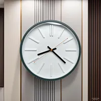 Jam Dinding Modern Zumsep 14-Inci Tanpa Suara, Elegan Gaya Nordik, Mewah, Bahan Plastik untuk Ruang Tamu, Harga Diskon