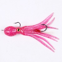 Leurre souple en ABS en forme de calmar avec hameçon double en forme de pieuvre et plaque métallique, 21g/11cm, type Minnow, pour la pêche en rivière et en lac